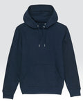 Hoodie Unisex Solid Navy Blue