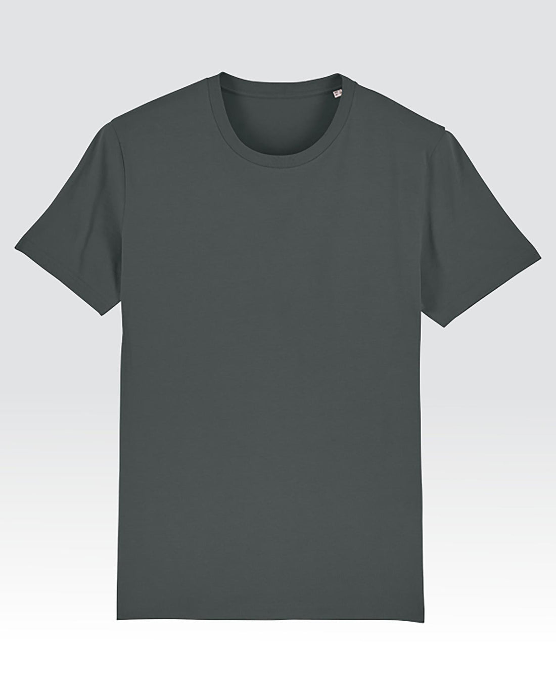 Plain Half Hand T-Shirt (Charcoal Gray)