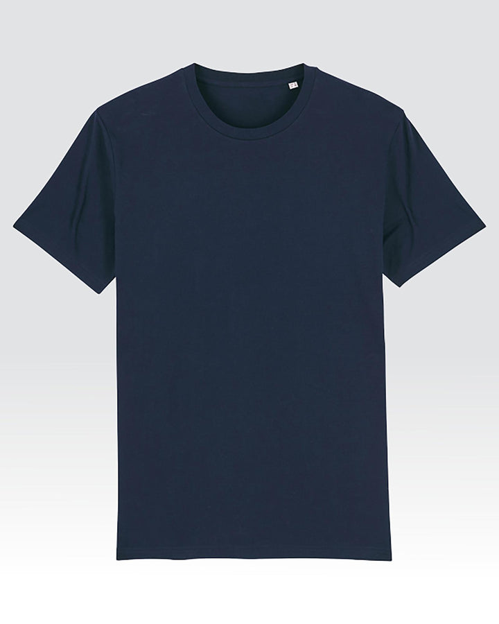 Plain Half Hand T-Shirt (Navy Blue)